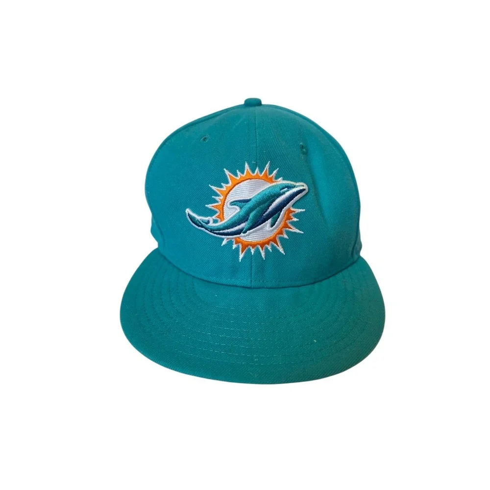 New Era Miami Dolphins Snapback Hat  One Size Fits Most